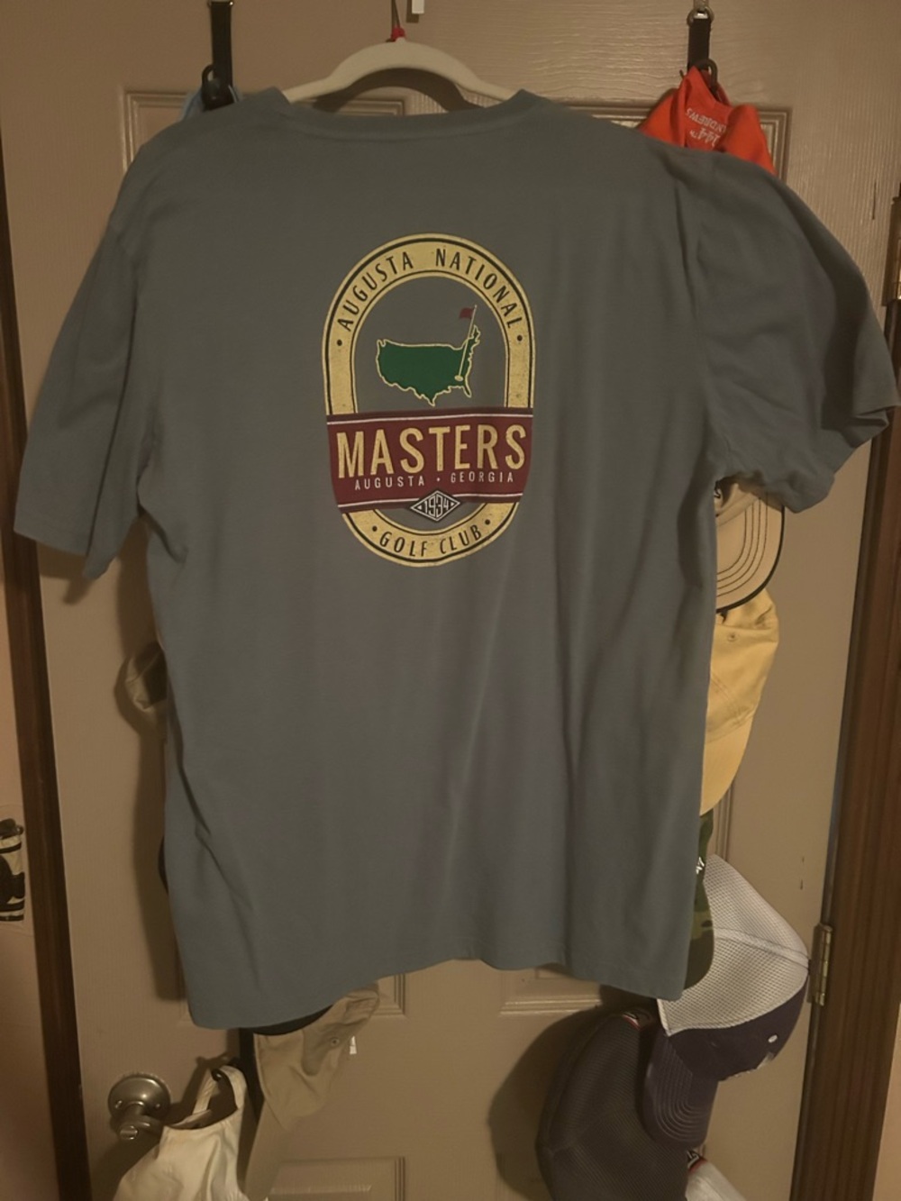 XL Masters Augusta National Blue Graphic T-Shirt